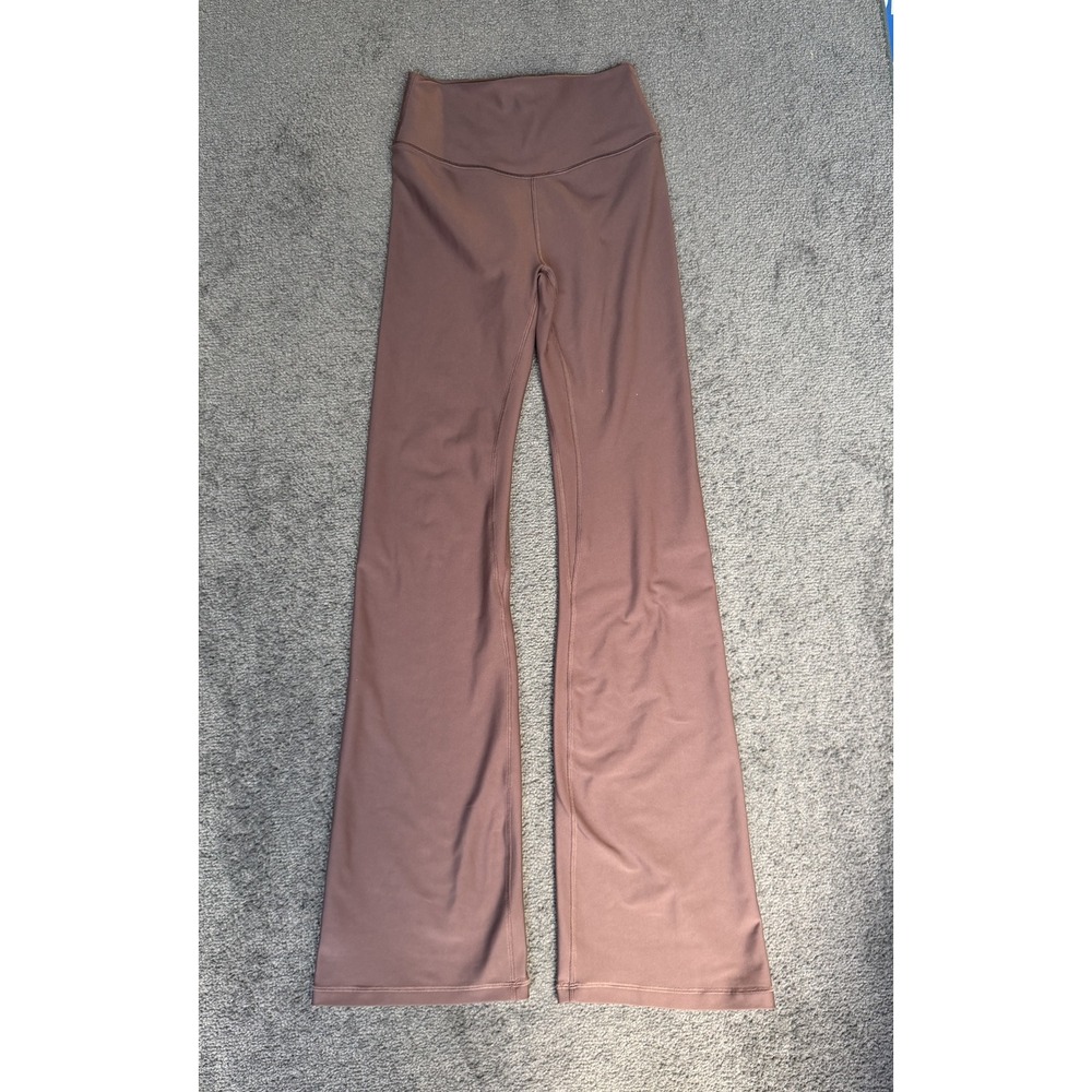 YPB sculptLUX Flare Leggings High Rise Yoga Pants Mauve Brown Small AF Active